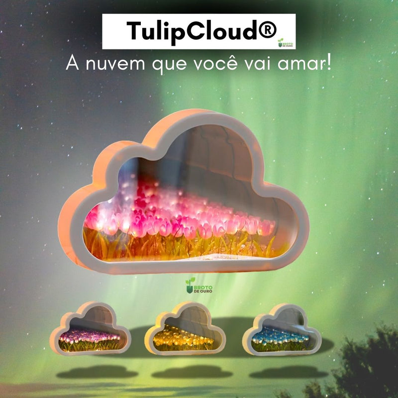 TulipCloud - Nuvem de Tulipas Infinitas + BRINDE (Umidificador de Ar Portátil)