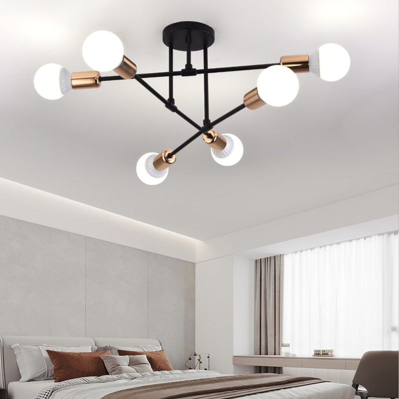 Lustre de Teto Minimalista Preto