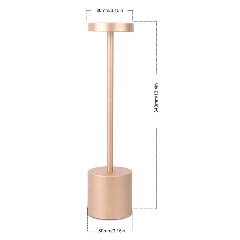 Abajur Sem Fio Touch Recarregável USB