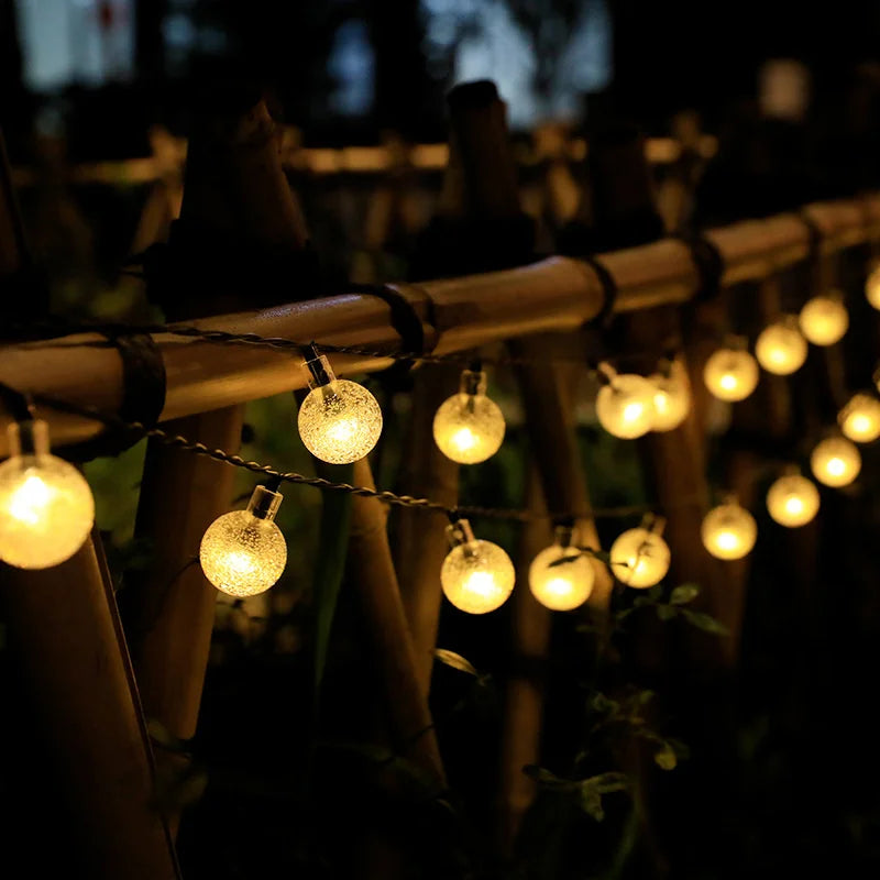 Varal de Leds Solar à Prova D'Água