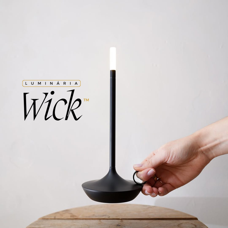 Luminária de mesa Portátil WiCK™